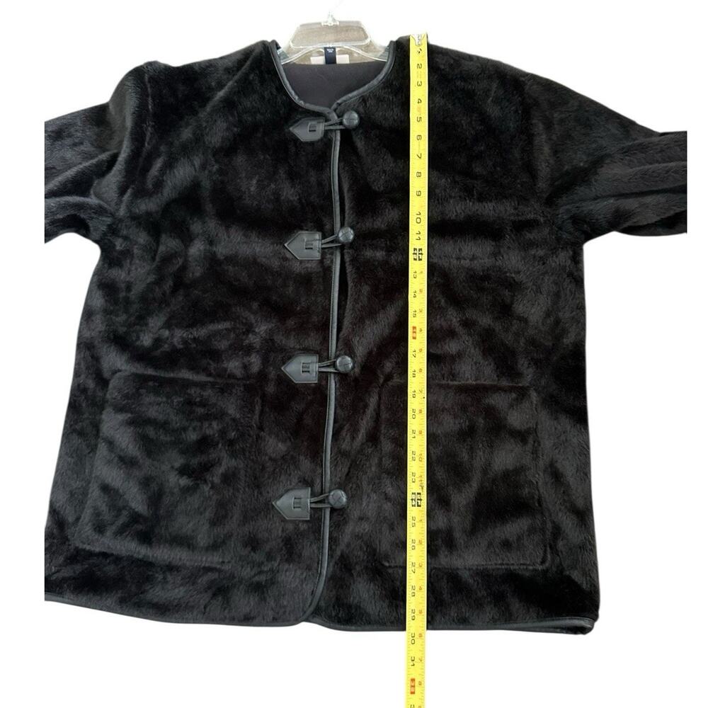 Universal Thread Women's Faux Fur Black Coat Size XL - Picture 7 of 9